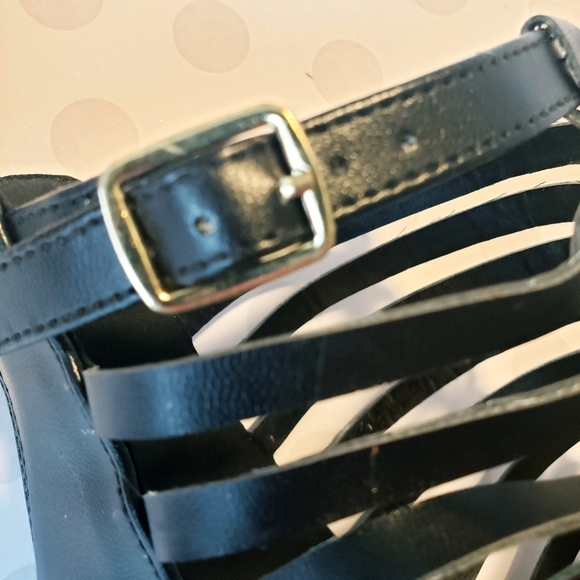 QUPID, Womens Strappy Cage Stiletto Sandal, Peep Toe Sz 7 - Picture 6 of 6